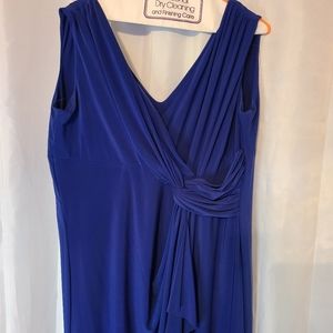 Plus size sleeveless formal gown